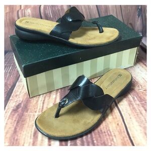 NATURALIZER “Johan” Black Braided Sandals